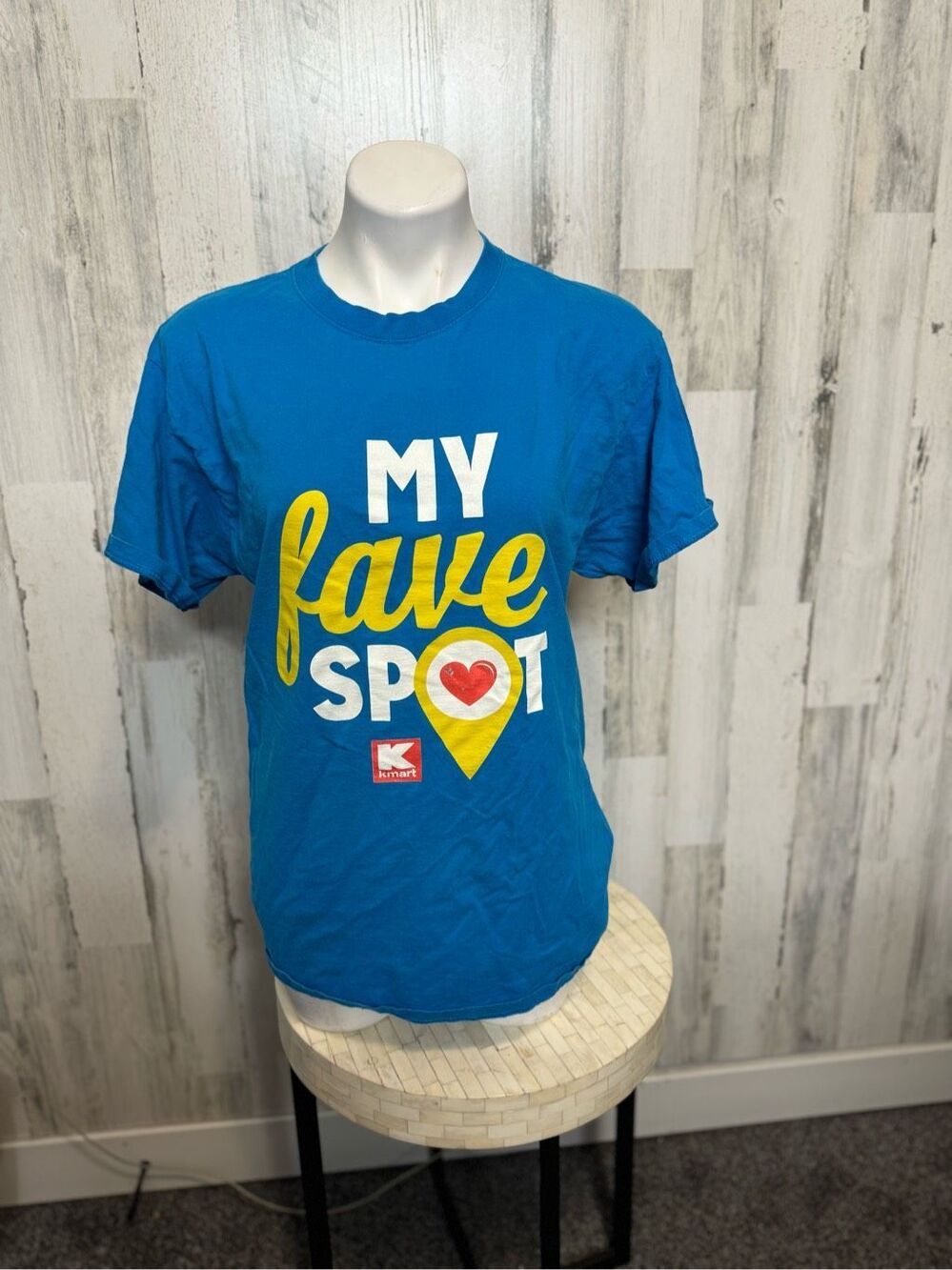 Kmart Employee Uniform Promo T-Shirt Unisex Large Lofteez HD Blue Graphic Tee